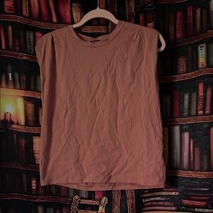 Bershka Dusty Pink Sleeveless Top